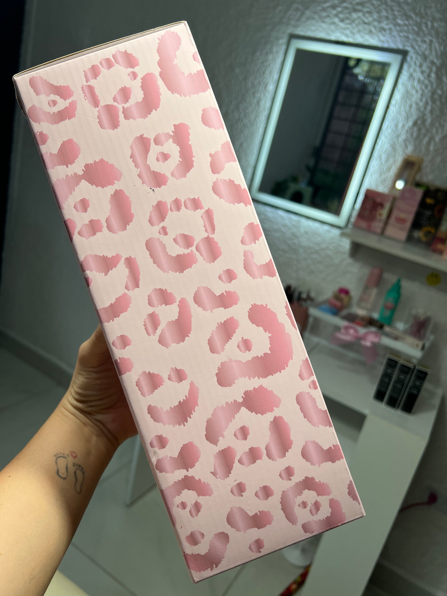 Meoky Termo Rosa Diseño Animal Print