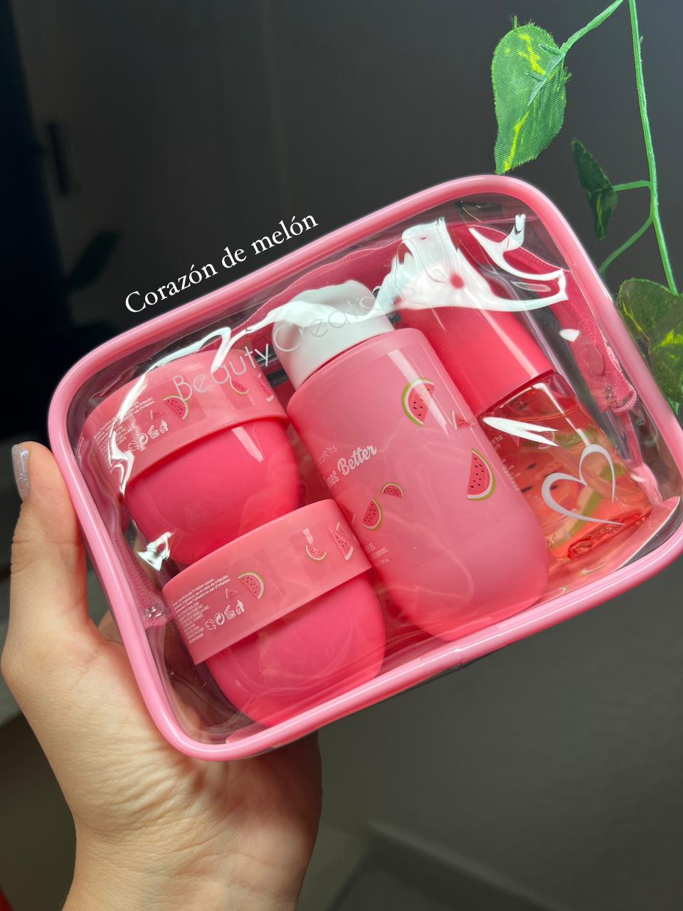Beauty Creations Sweet Dose Mini Set Skin Care para Cuerpo Aroma Sandía 🍉✨🩷