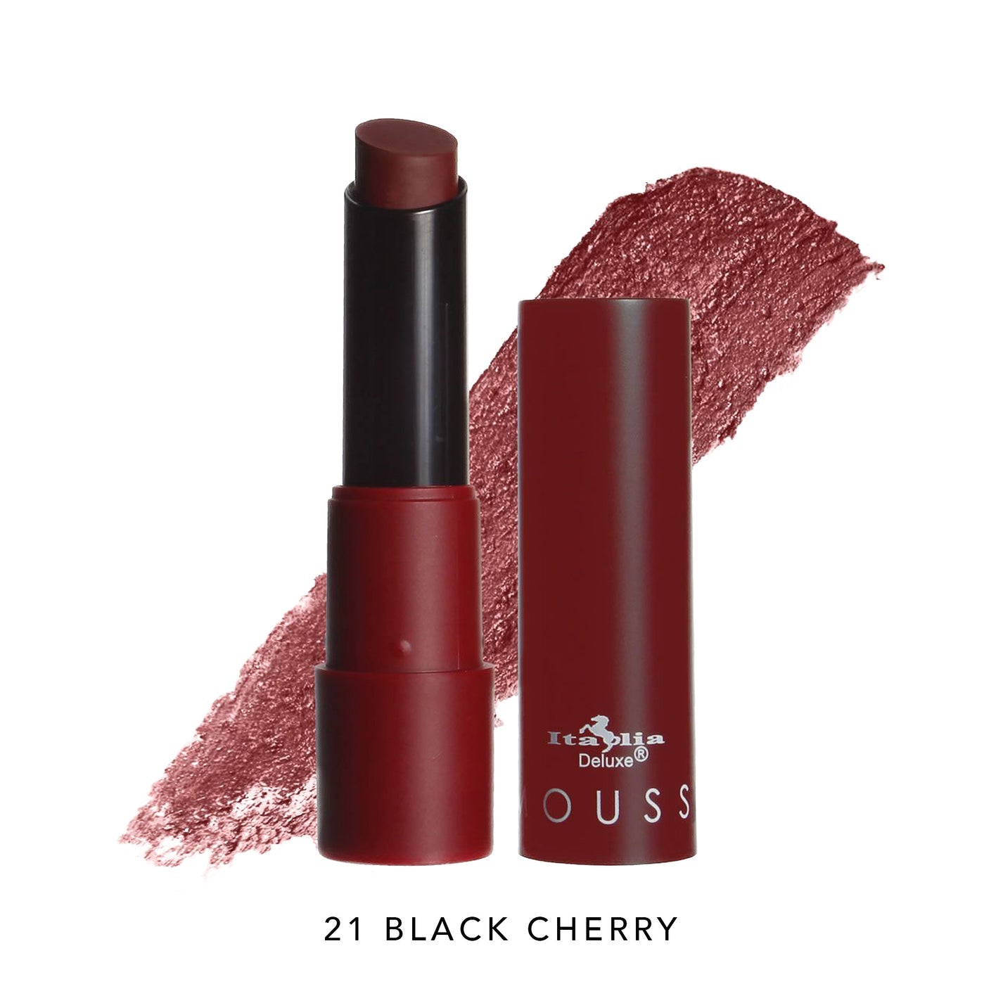Italia Deluxe Mousse Matte Labial en Barra TONO BLACK CHERRY