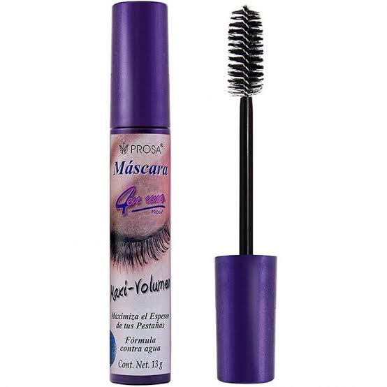 Prosa Mascara de Pestañas Rímel Tapa Morado MÁXIMO VOLUMEN