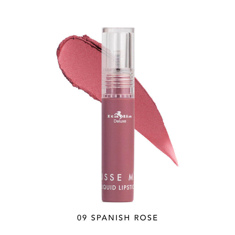 Italia Deluxe Lipstick Mousse Matte Líquido SPANISH ROSE 09