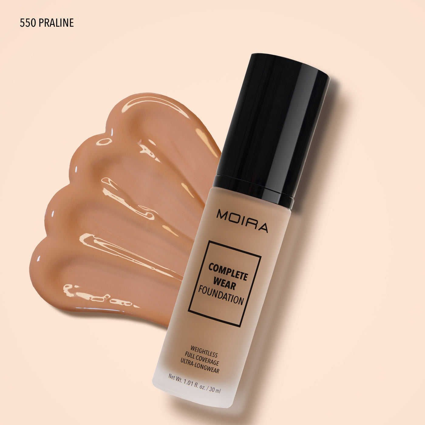 Moira BASE DE MAQUILLAJE COMPLETE WEAR™ 550 PRALINE