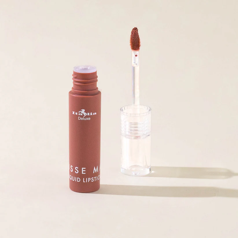 Italia Deluxe Lipstick Mousse Matte Líquido Tono Lethal 04