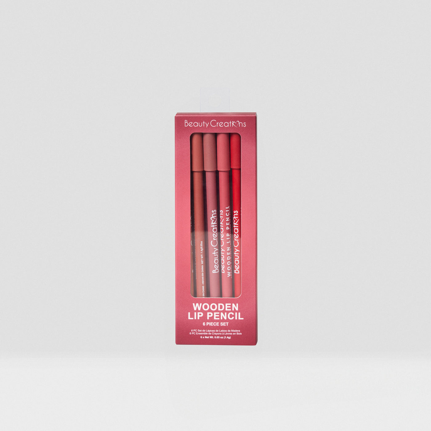 Beauty Creations Set 6 Delineadores Para Labios Wooden