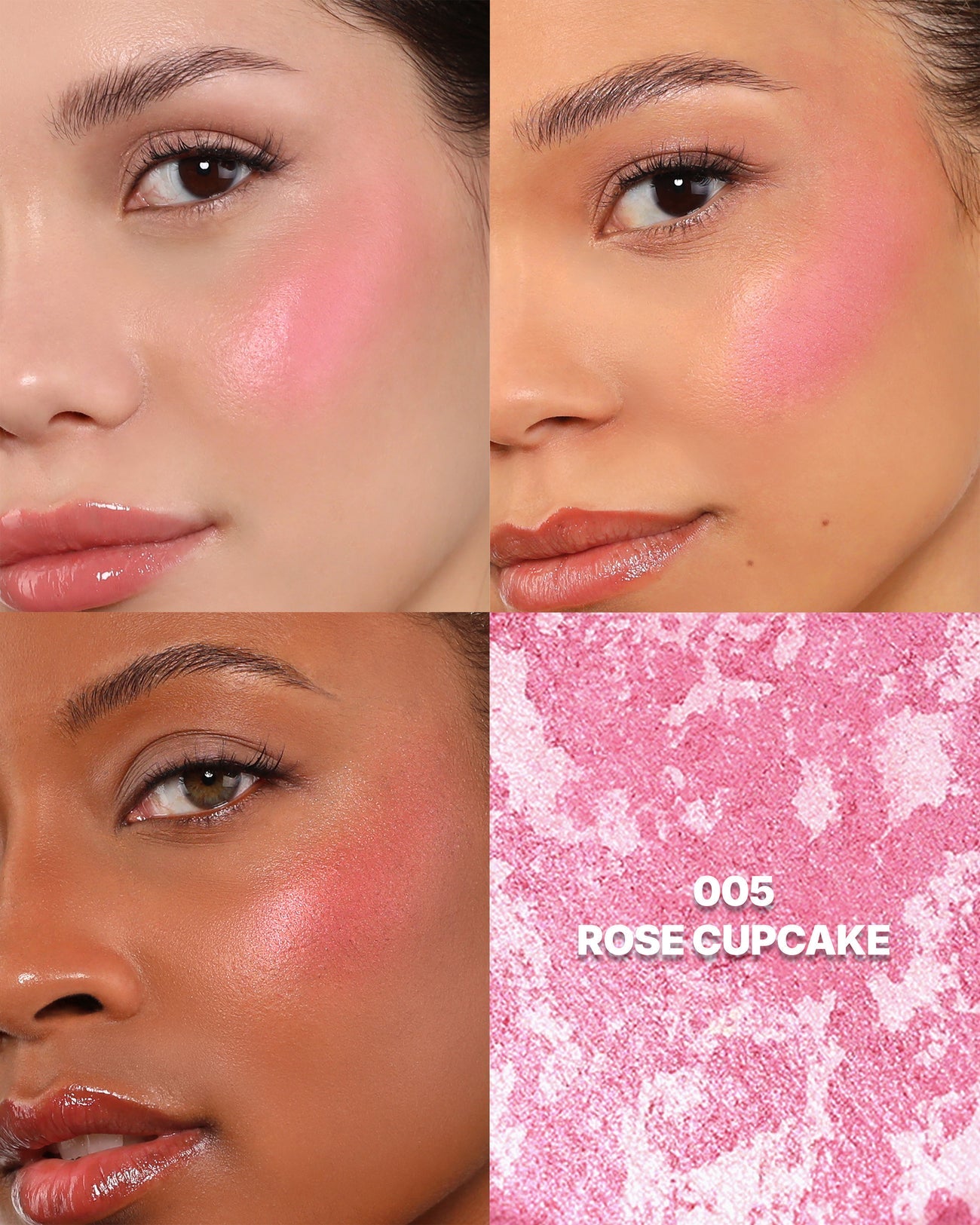 Moira Rubor & Iluminador En Polvo Tono Rose Cupcake 005