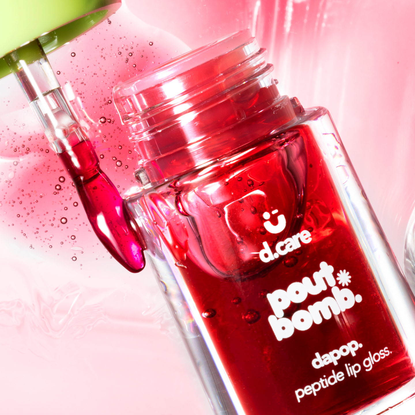 Dapop D ü Care  Pout Bomb Lip Gloss con Peptidos Tono Kpop 01