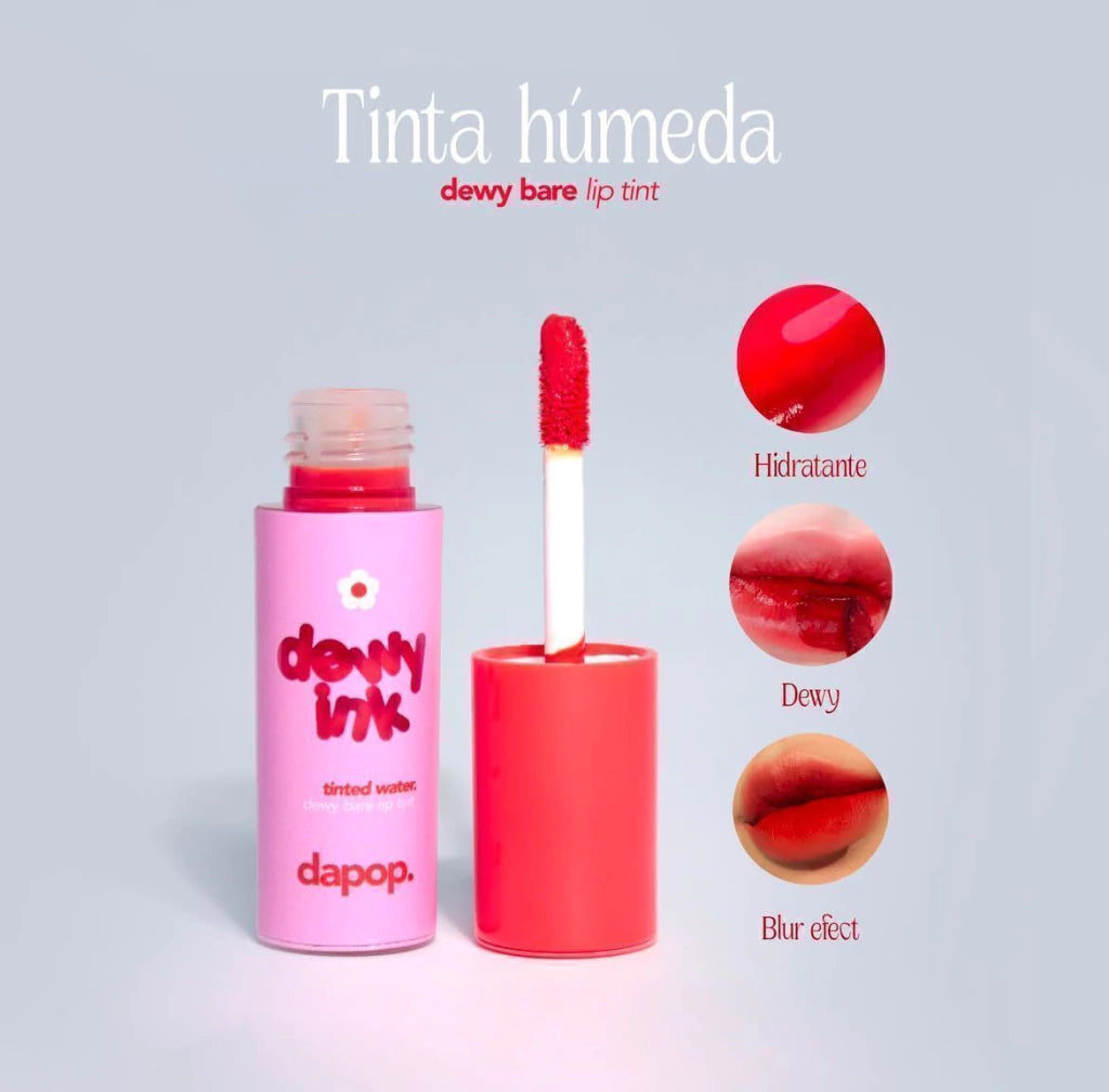Dapop  Dewy Ink Tinta Húmeda  Para Labios Tono TROPICAL PUNCH #4