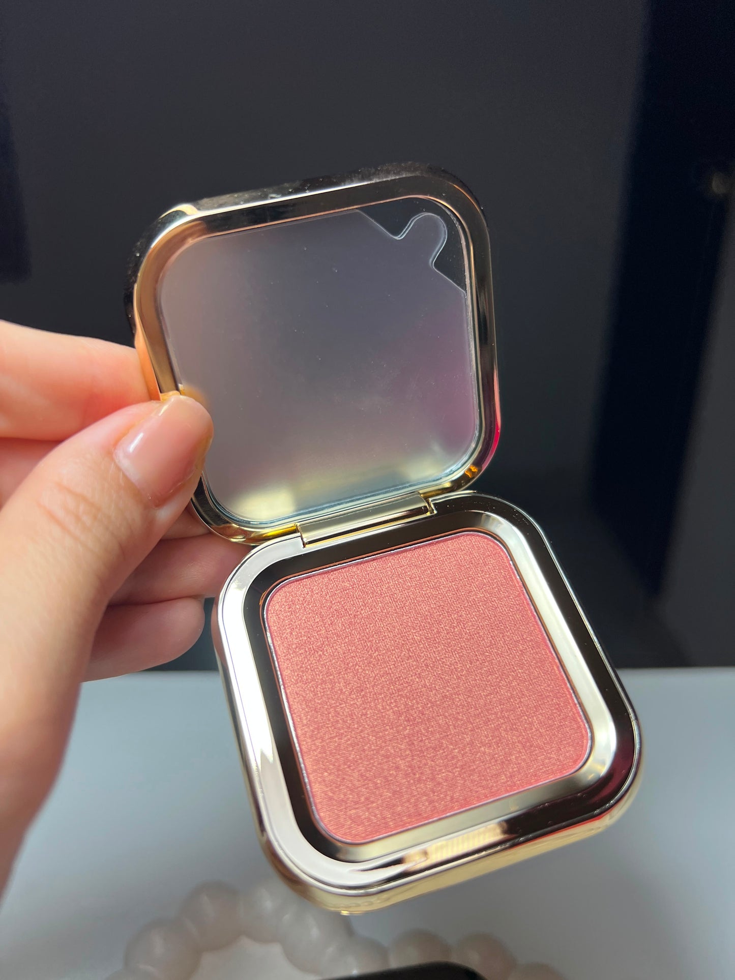 Atenea Rubor En Polvo Compacto Tono Pink Pearl