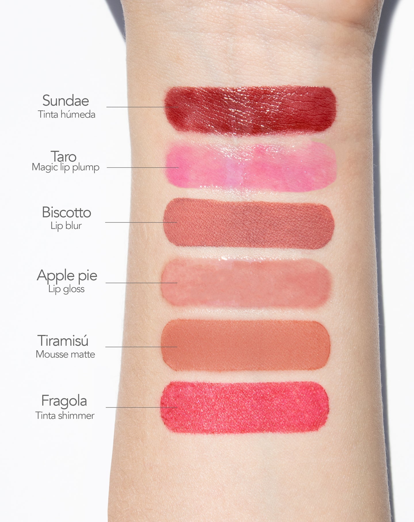 Dapop Gelatto Set para Labios Diferentes Texturas