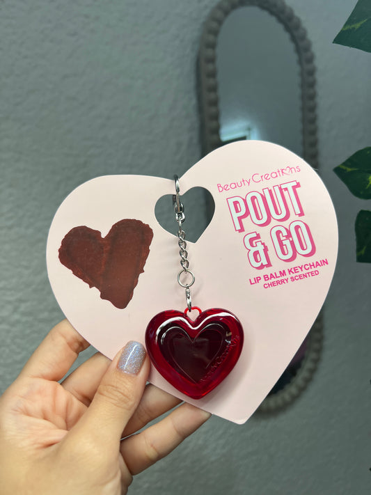Beauty Creations Pout & Go Bálsamo de Cereza con llavero
