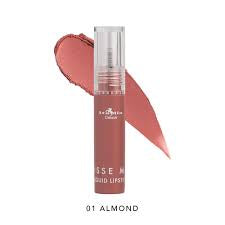 Italia Deluxe Lipstick Mousse Matte Líquido Tono Almond 01