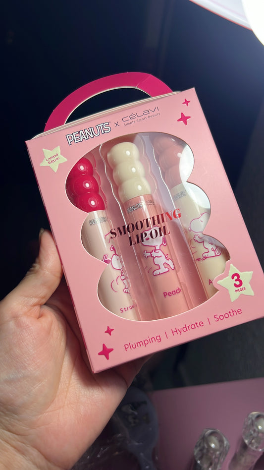 Celavi Snoopy SET 3 LIP GLOSS