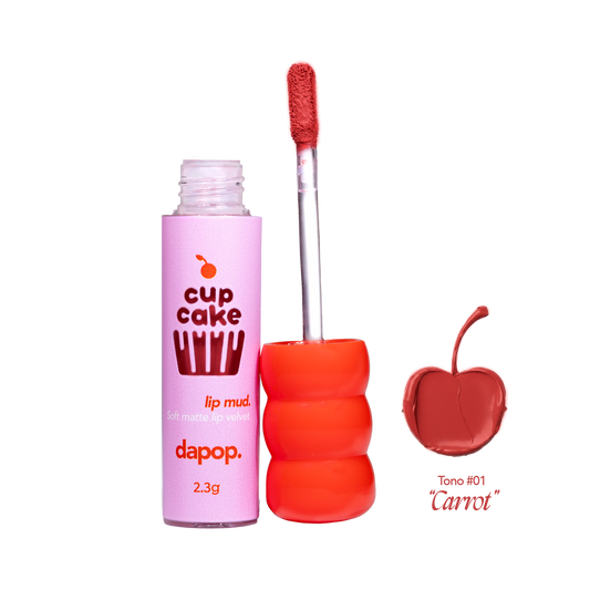 Dapop Cup Cake Labial Mate Aterciopelado Tono 01 Carriot