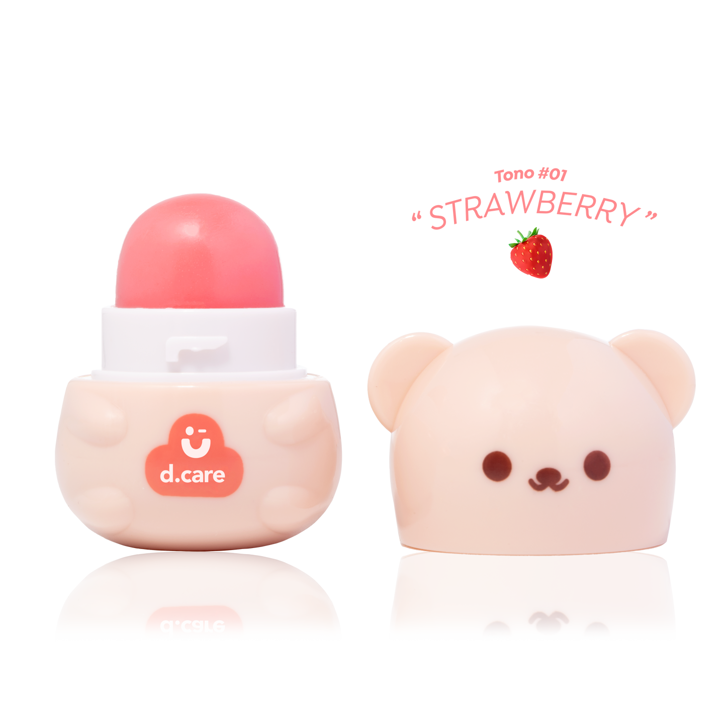 Dapop Baby Bear Lip Balm Tono #1 FRESA