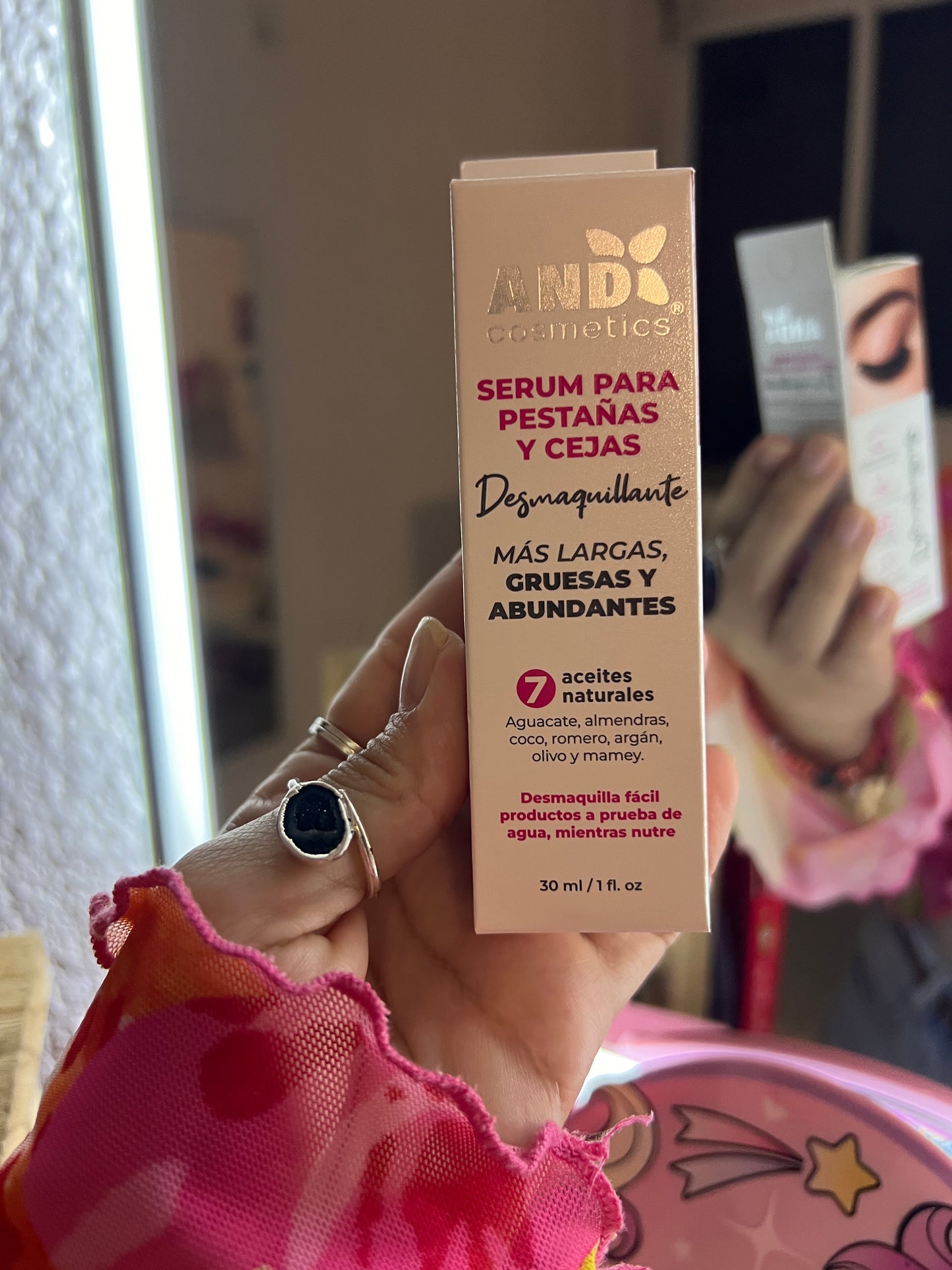 And Cosmetics Serum y Desmaquillador pestañas y cejas