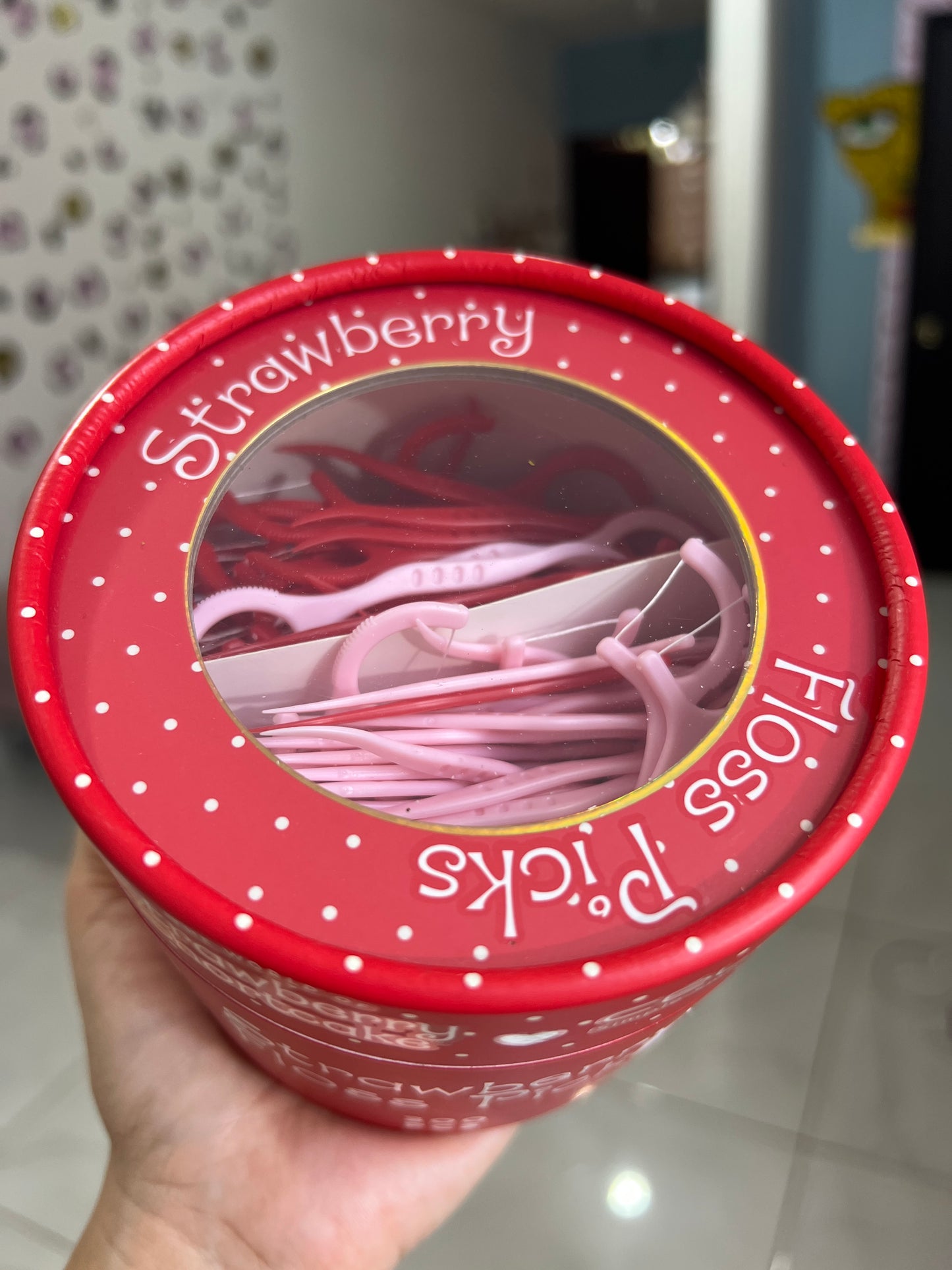 Celavi Rosita Fresita Limpiador de Dientes Rosa y Rojo 300 pz
