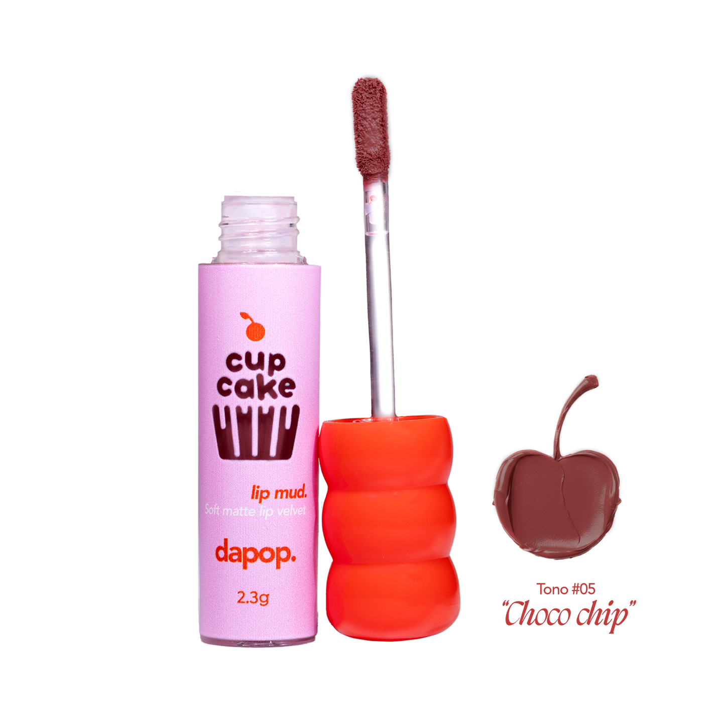 Dapop Cup Cake Labial Mate Aterciopelado Tono 05 Choco Chip