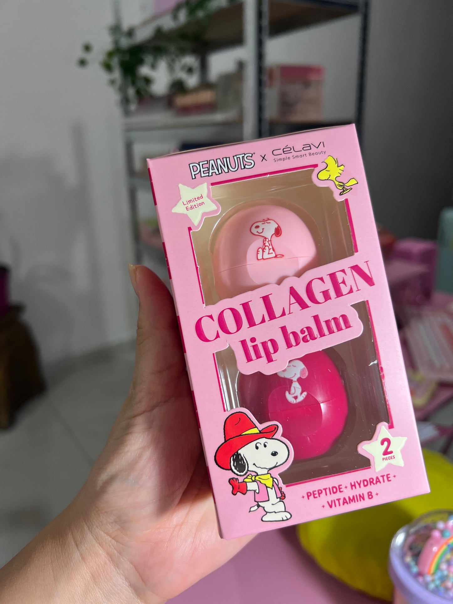Celavi Snoopy Dúo Bálsamo 👢🩷✨