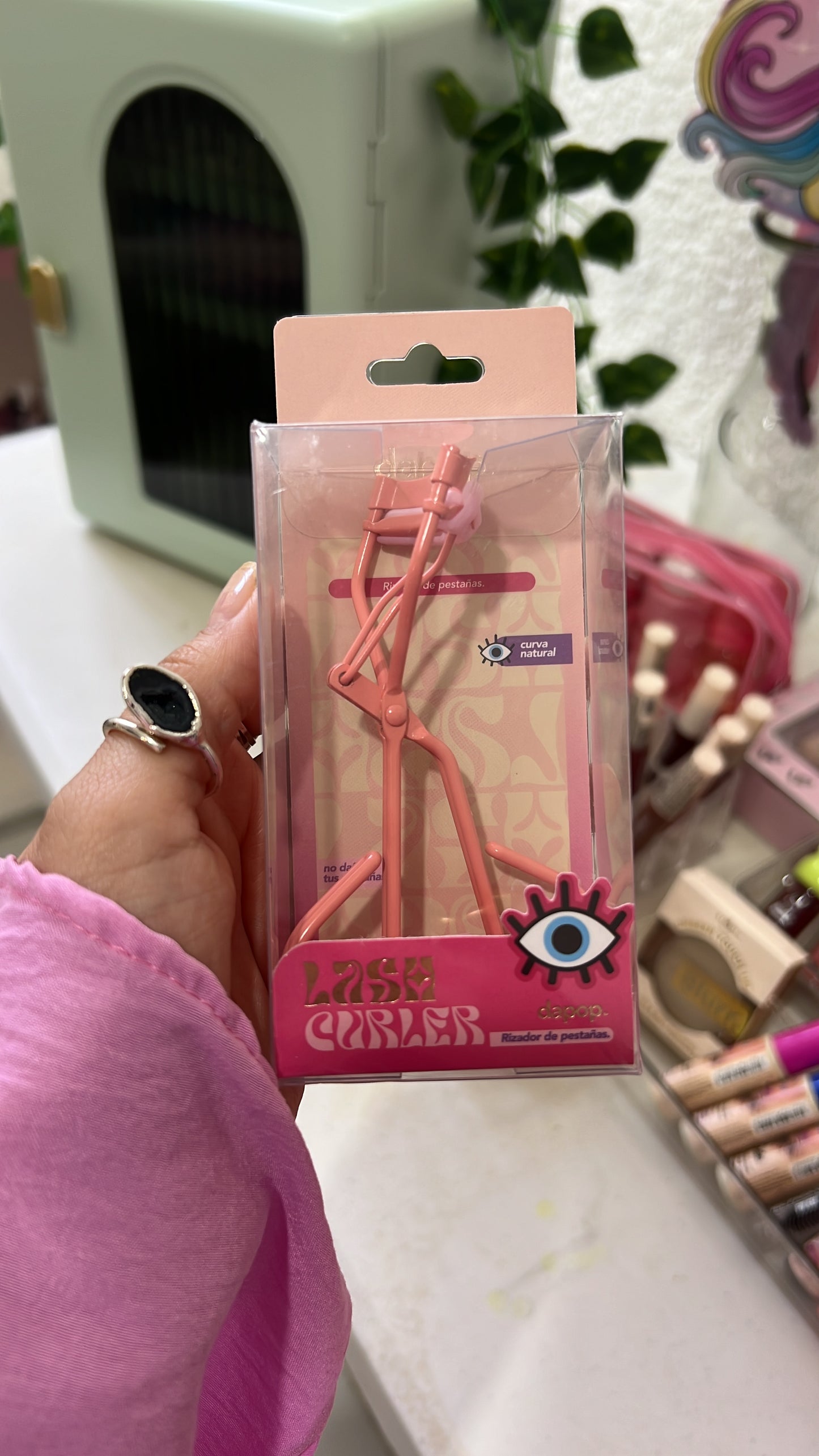 Dapop Rizador de pestañas Rosa