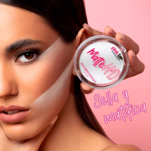 Pink Up Matte HD Polvo Compacto Matificante