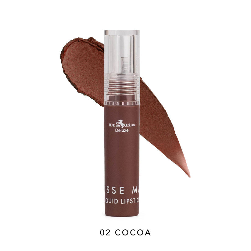 Italia Deluxe Lipstick Mousse Matte Líquido COCOA 02