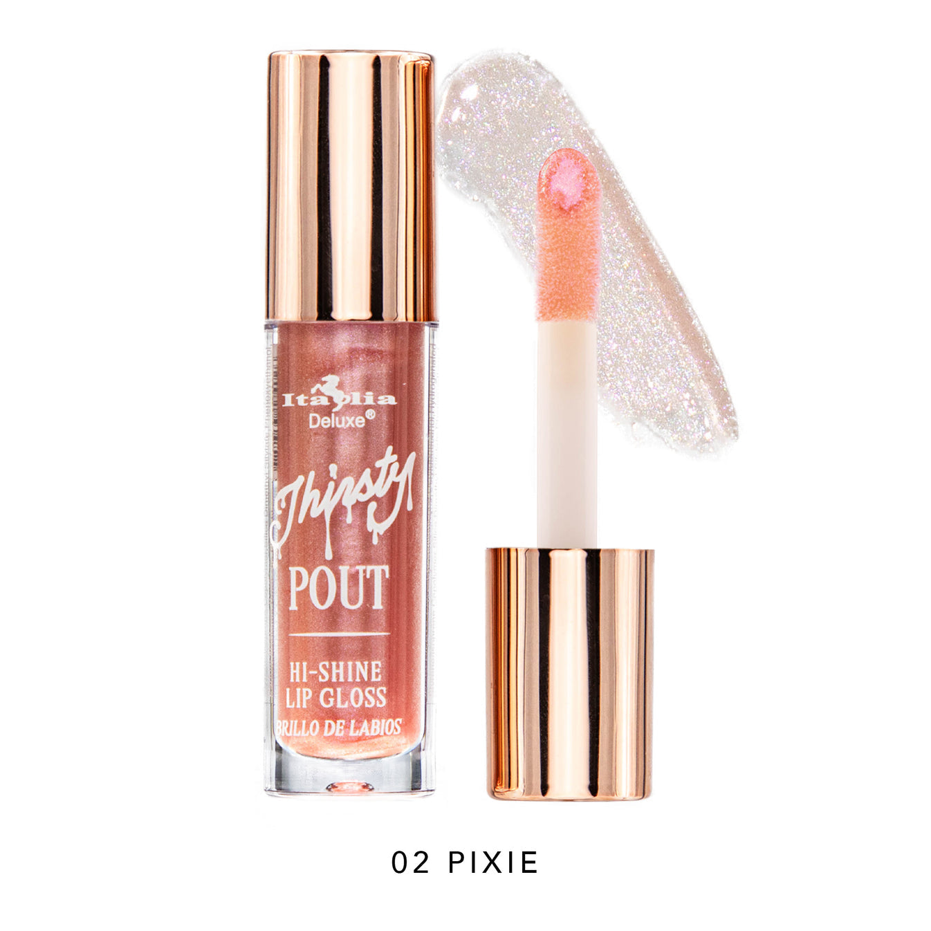 Italia Deluxe Lip Gloss Thirsty Pout PIXIE