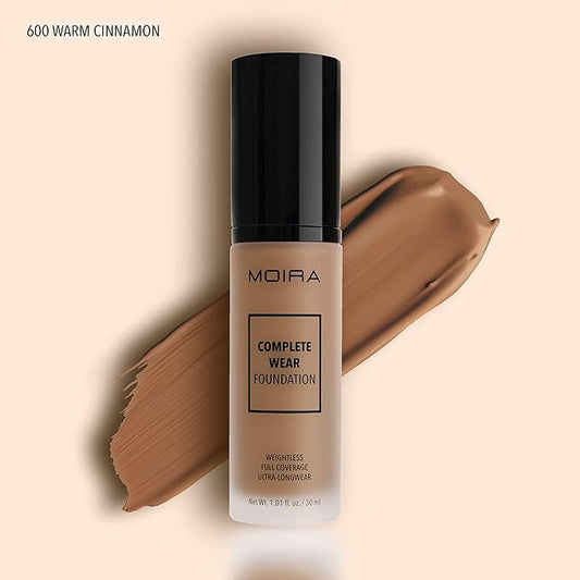 Moira BASE DE MAQUILLAJE COMPLETE WEAR™ 600 WARM CINNAMON