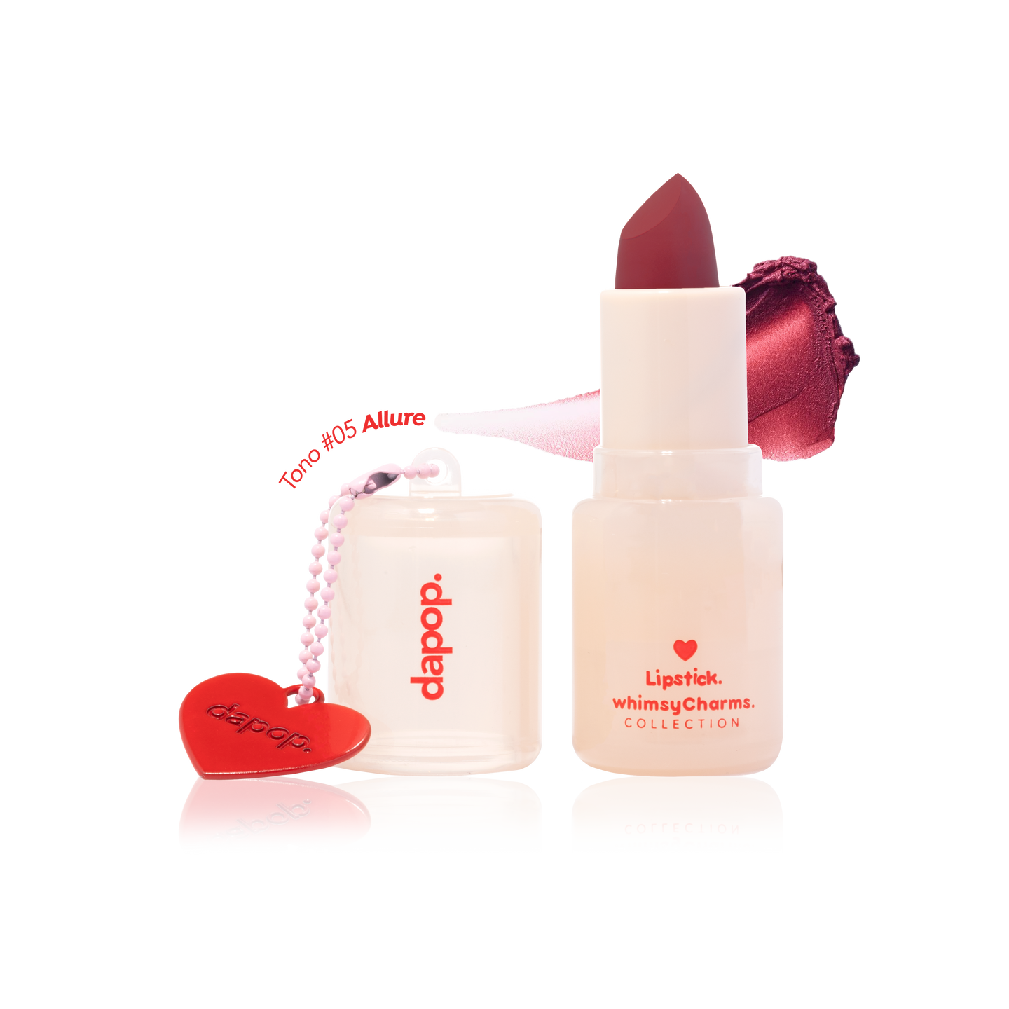 Dapop ✨Whimsy Charms lipstick✨Labial en barra TONO #5 ALLURE