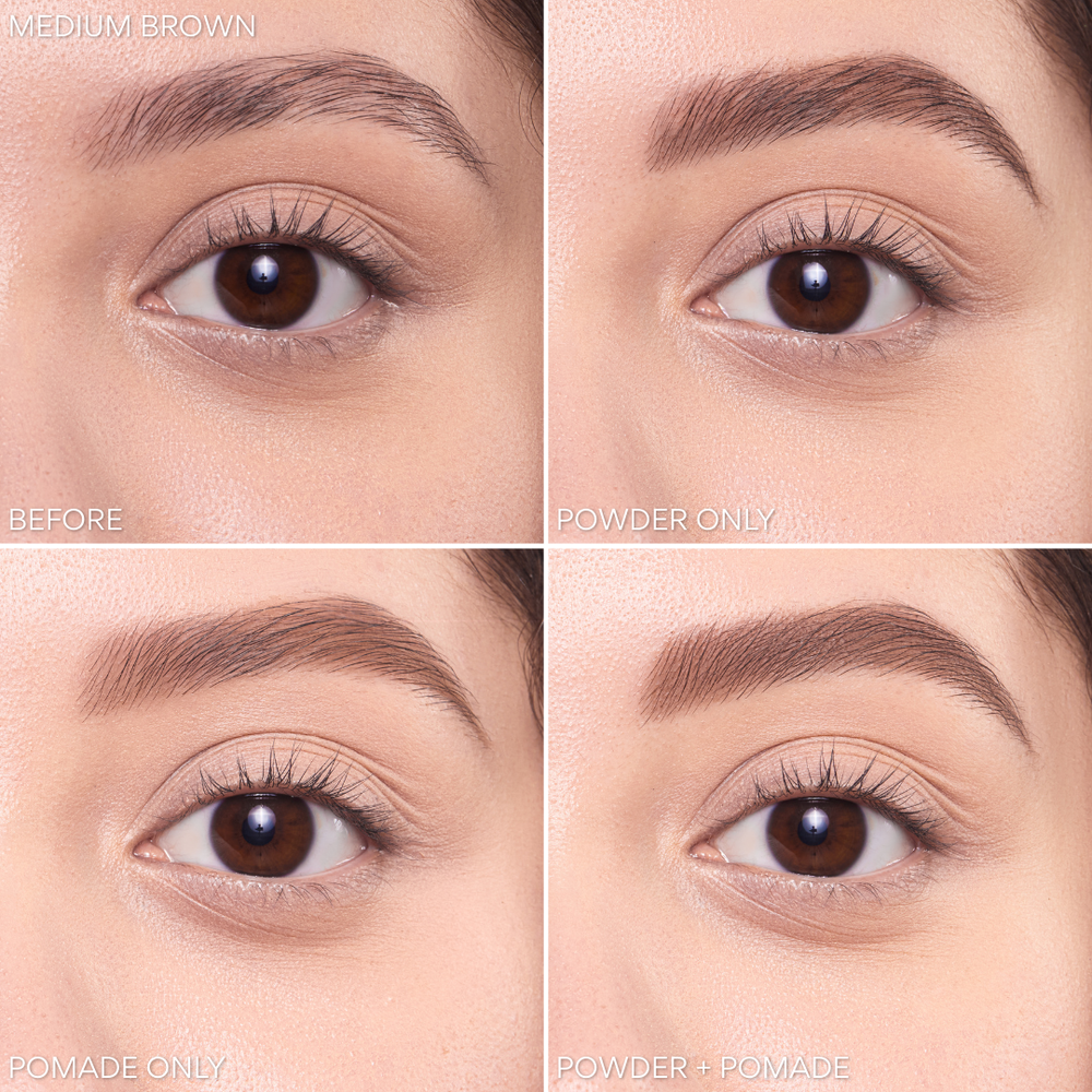 Beauty Creations Duet Pomada Y Polvo Para Cejas Tono MEDIUM DARK