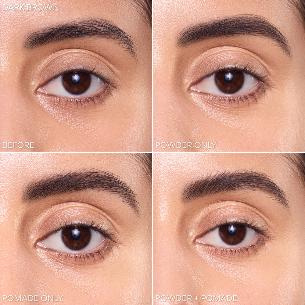 Beauty Creations Duet Pomada y Polvo Para Cejas Tono DARK BROWN