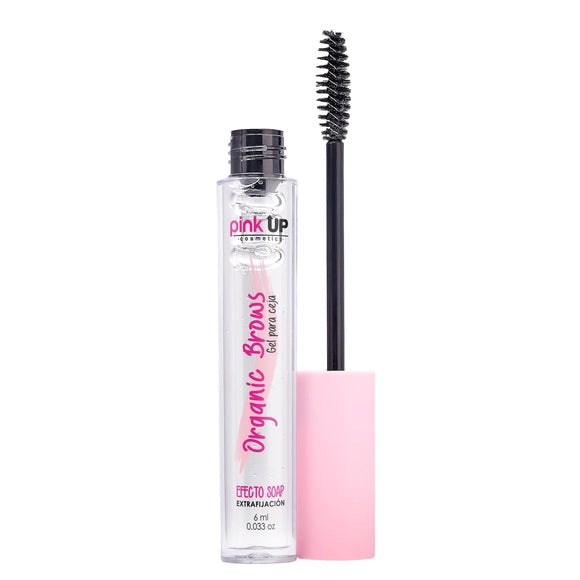 Pink Up Organic Brown Gel ceja transparente