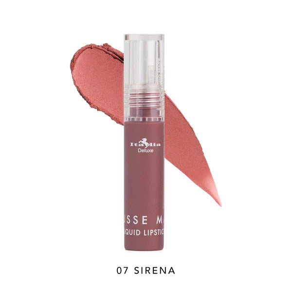 Italia Deluxe Lipstick Mousse Matte Líquido Tono Sirena 07