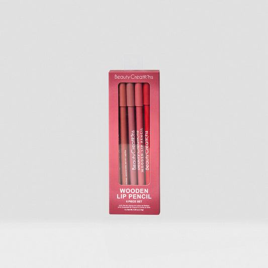 Beauty Creations Set 6 Delineadores Para Labios Wooden
