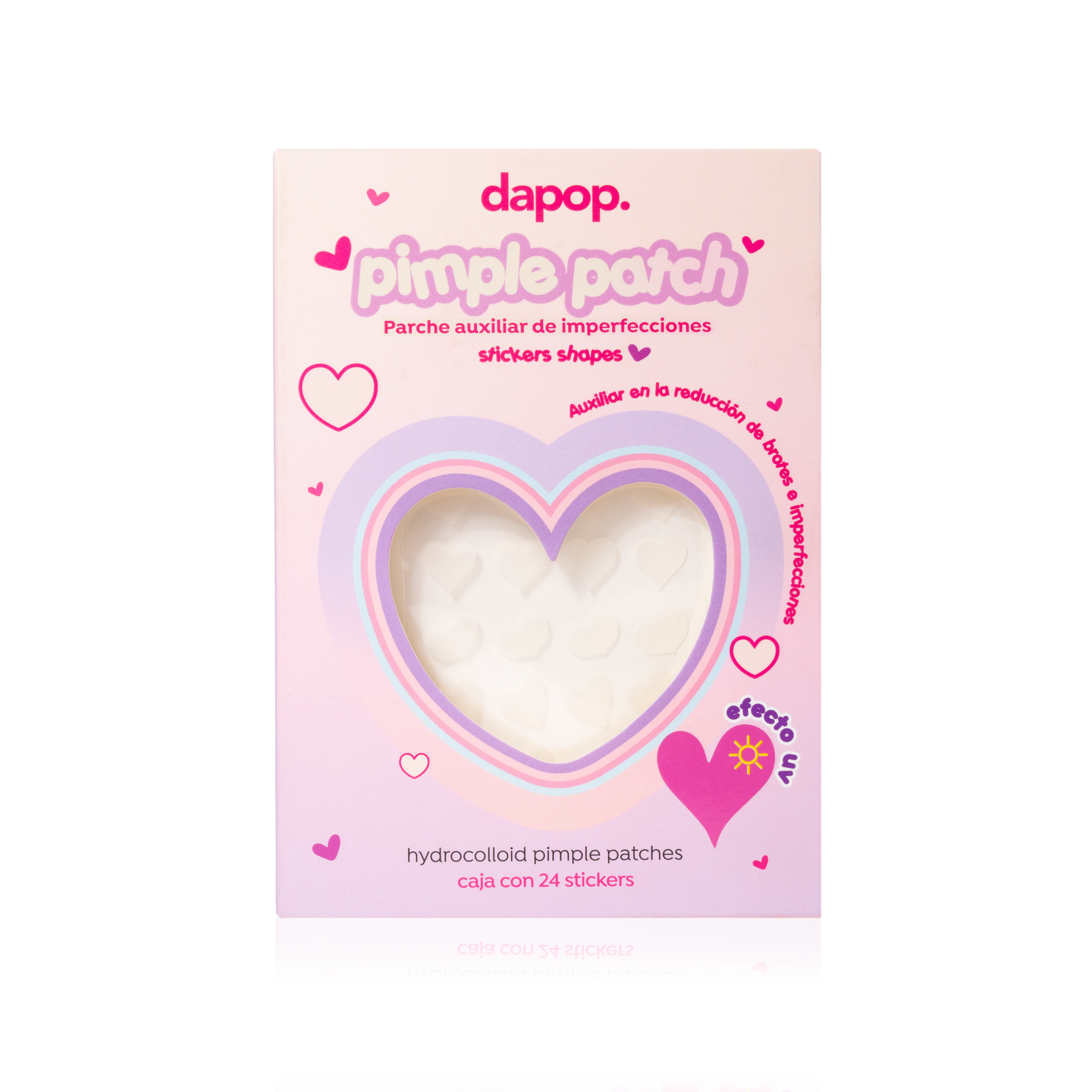 Dapop Parches Corazon Efecto UV